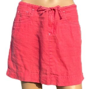 Women’s Lacoste Skirt (36) Red 100% Linen